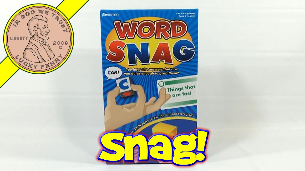 How To Play The Game Word Snag Family Fun Game, Pressman Toys YouTube