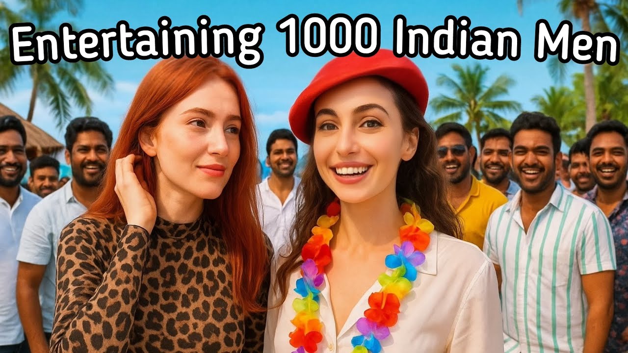 Entertaining 1000 Indian Men On Pool Party