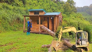 After 3 months I Start Working Inside The Log Cabin | Alone Building an Off Grid Log Cabin