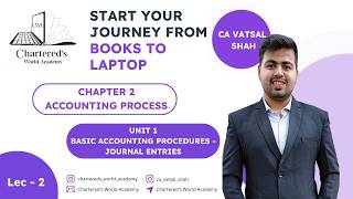 CAFC ACCOUNTS | Chapter 2 Unit 1 - Lecture 2 | JOURNAL ENTRIES | MADE EASY