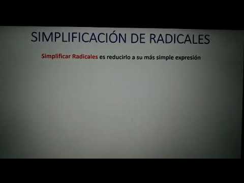 SIMPLIFICACIÓN DE RADICALES - YouTube
