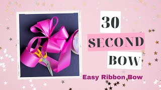 Details 30 second easy ribbon bow Update