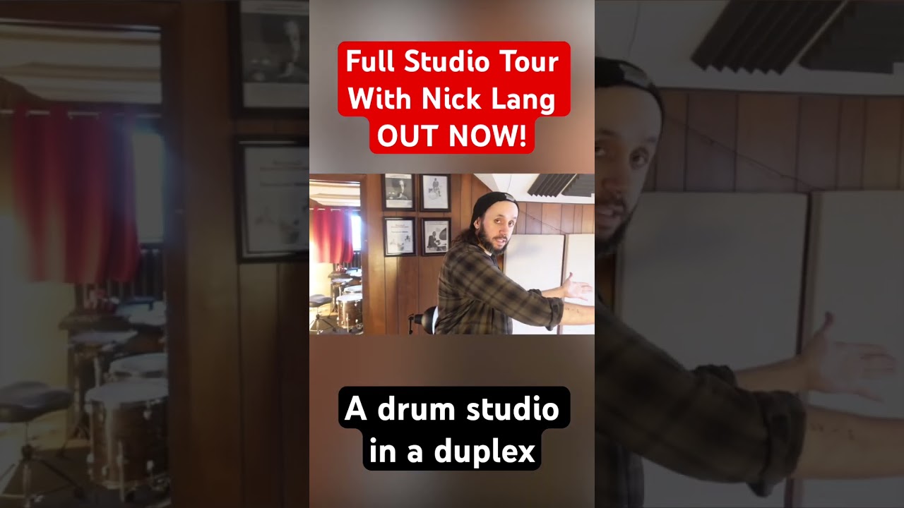 Watch Nick Lang’s #duplex #drumstudio tour out now! Full video of the channel. #drums #drummer #drumroom on YouTube Watch Nick Lang’s #duplex #drumstudio tour out now! Full video of the channel. #drums #drummer #drumroom on YouTube