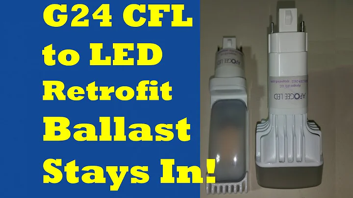 Recessed G24 LED Retrofit Leave Ballast In! PL Conversion CFL 13 18 26 32 42 Watt Ballast Compatible
