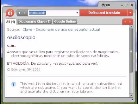 Definición de osciloscopio