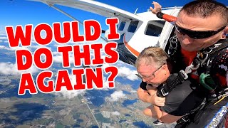 My first time SKYDIVING:  Reaction & Review