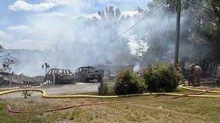 House explosion leaves rubble, smoke behind in Wayne County