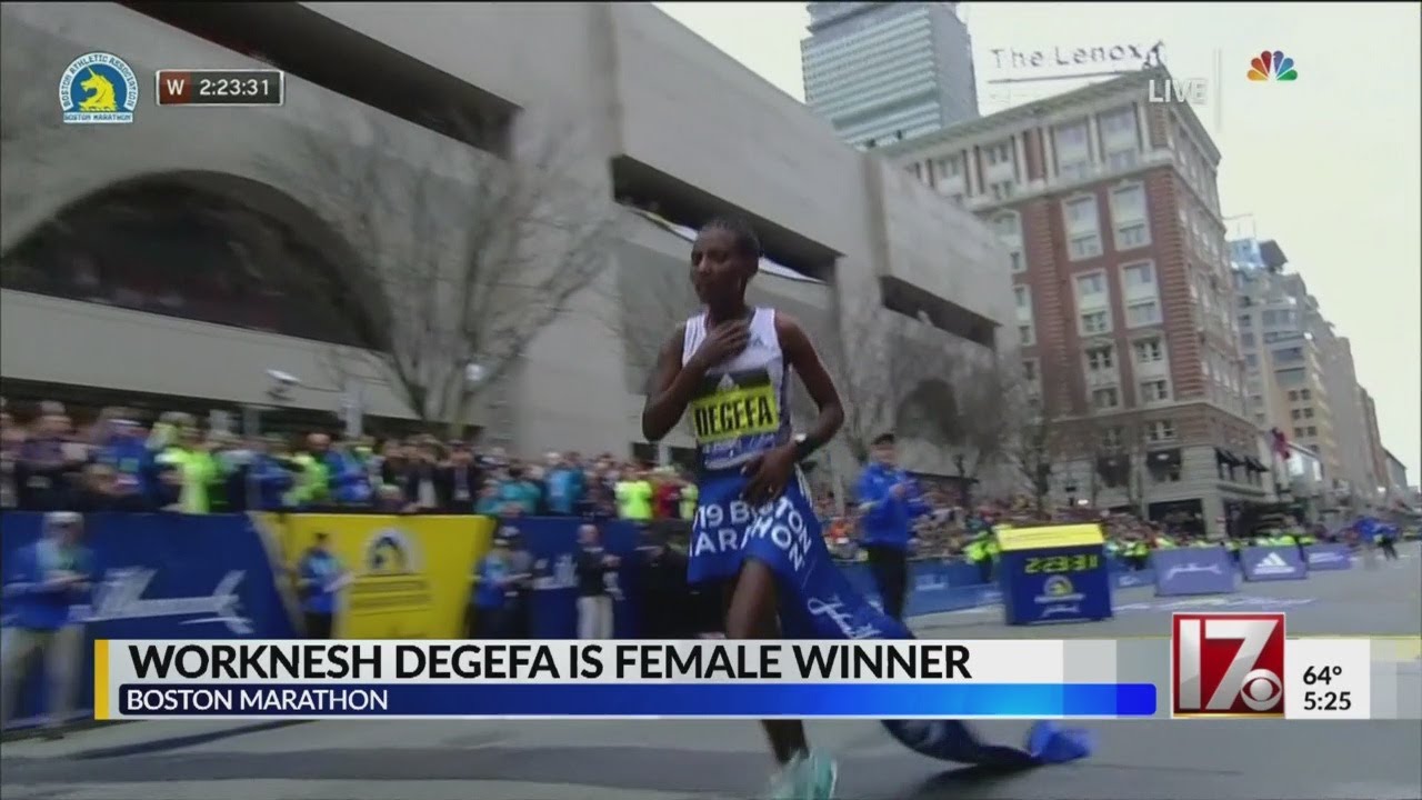 Kenya's Cherono wins men's Boston Marathon in sprint to tape