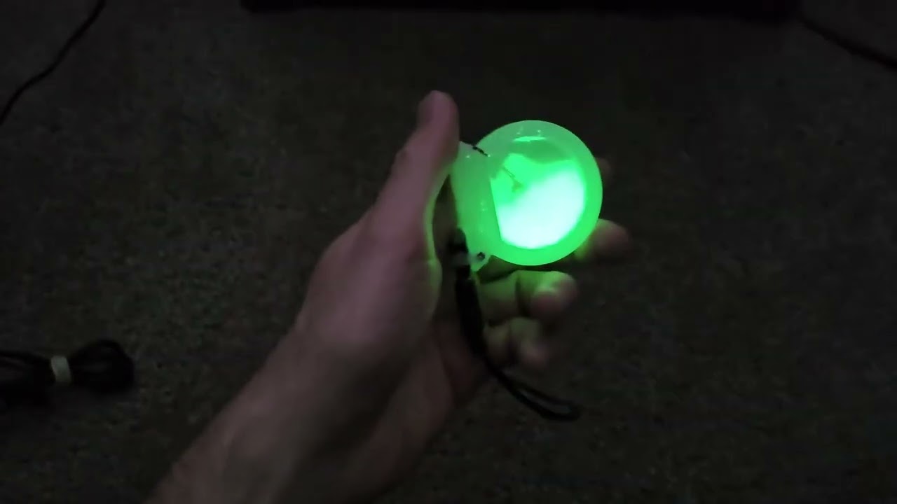 Electric snow globe shaker noisemaker - glowing, unique percussion instrument!