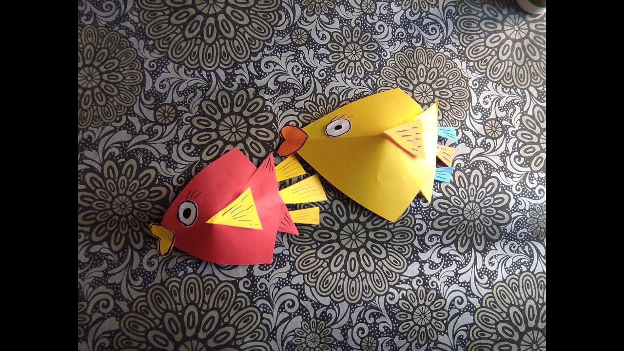 Origami fish origami folding paper fish making paper folding fish