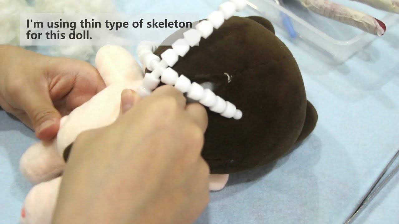 [Tsubame燕瓜] Skeleton Installation for 20cm doll #3/ 给20cm棉花娃娃装骨架