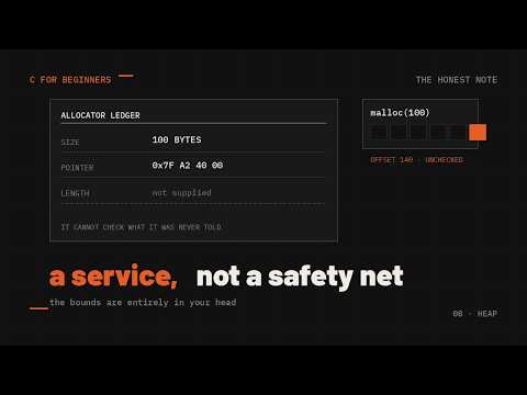 C Programming Course for Beginners: The Heap — A Service, Not a Safety Net