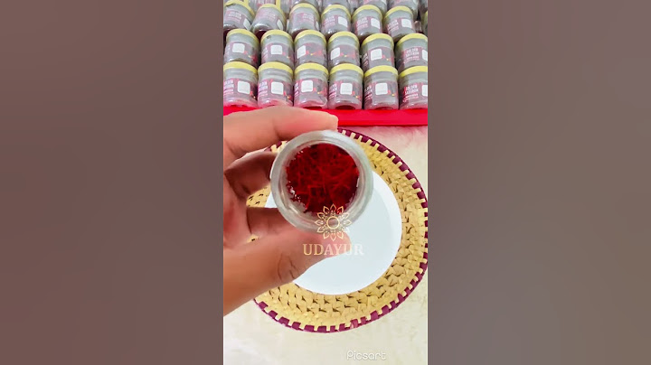 ORIGINAL SAFFRON TEST
