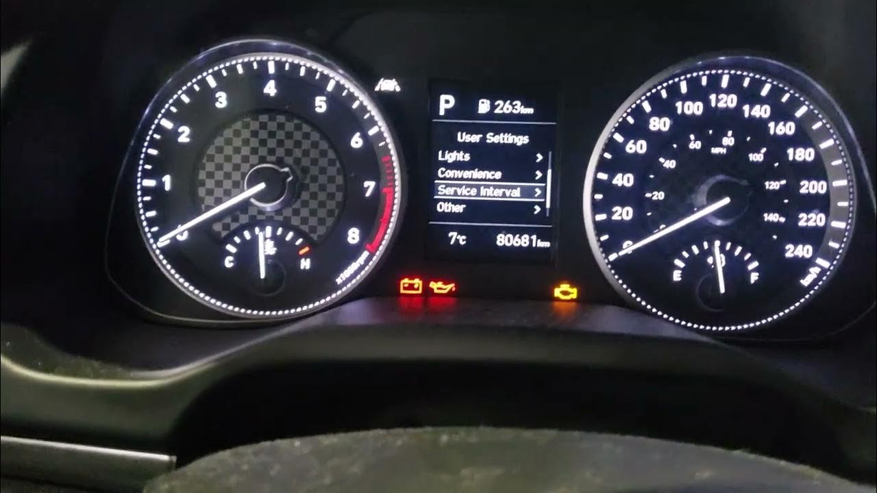Hyundai Elantra oil life reset 2015 - YouTube