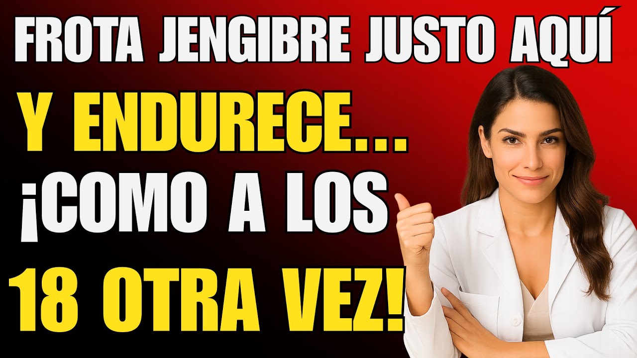 Frota JENGIBRE en el Músculo Oculto. Hazlo 1 Minuto ASÍ y te sentirás como a los 18(salud masculina)