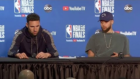 Post Game Press Conference: Klay Thompson and Stephen Curry