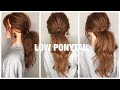 HOW TO: messy voluminous low ponytail ｜Simple& Easy ｜