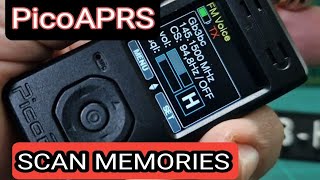 PicoAPRS, Scan Voice  Memory Channels /Add memory channels & VFO Mode