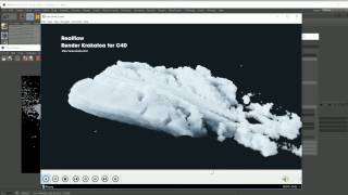 How to create snow on realflow 10 & Rendering krakatoa in C4d - Maya