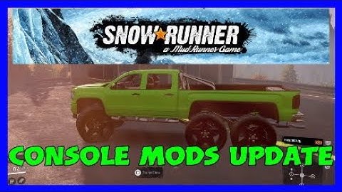 Snowrunner console mods update for today.