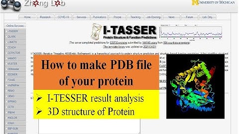 How to make PDB file of your protein sequence | I-TESSER result analysis | 3D structure of Protein