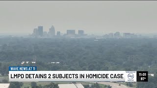 Persons of interest in homicide investigation arrested after leading LMPD on pursuit
