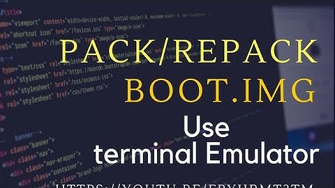 Pack repack boot img (without pc)