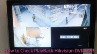 How to play Hikvision DVR NVR Recording playback reverse recording #playback