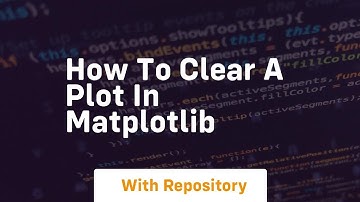 How to clear a plot in matplotlib