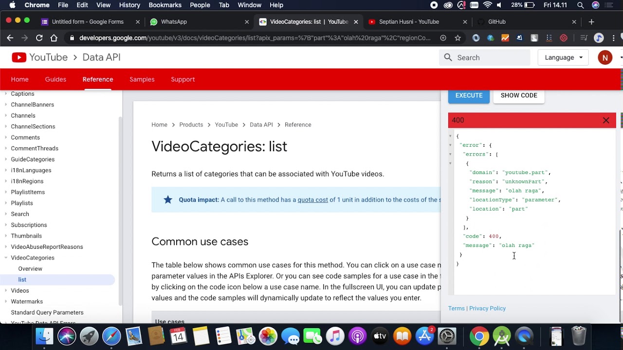 youtube api 1 - YouTube