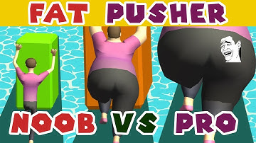Noob vs Pro in Fat Pusher | Game Vui