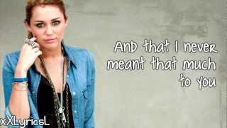 Miley Cyrus - Every Rose Has It's Thorn (Lyrics) chords