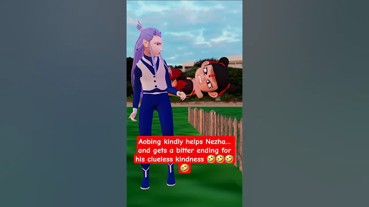 Aobing kindly helps Nezha… and gets a bitter ending for his clueless kindness 🤣🤣🤣🤣#nezha #nezha2