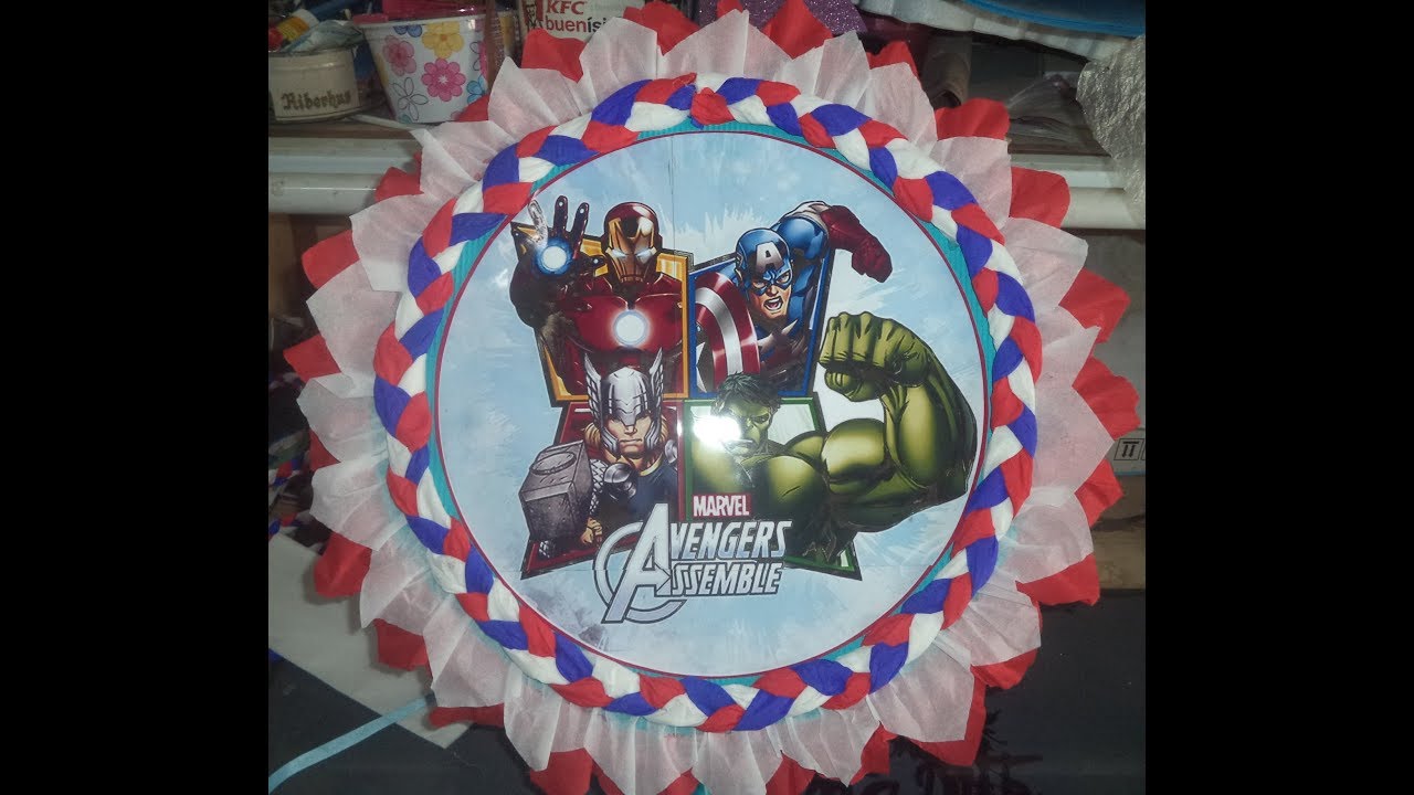 ♥♥☼☼Piñata de Tambor Avenger☺Creaciones Samadith/DIY☼☼♥♥