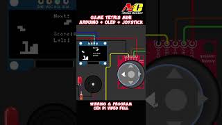 GAME TETRIS OLED + JOYSTICK WOKWI #wokwi #arduinoproject #coding #game #development #gamedev