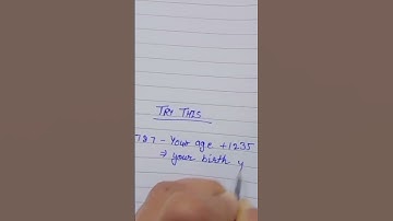#tricks #shorts #viral #video #reels #youtubeshorts #trythese #find #age #calculation #hack #easy