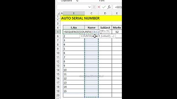 Auto S.No Excel Trick in Seconds💪#exceltricks #exceltips