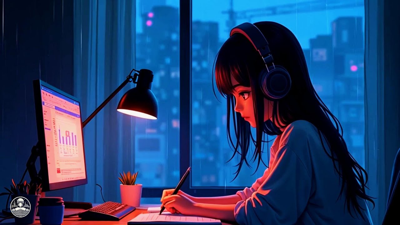 Late Night Vibes 🌙 Study music ~ study / relax / stress relief ~ Chill ...