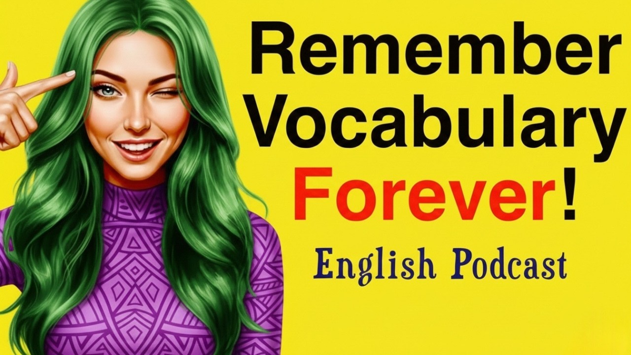 How to NEVER Forget English Words | Shadowing Practice with Slow, Clear English | English Podcast
