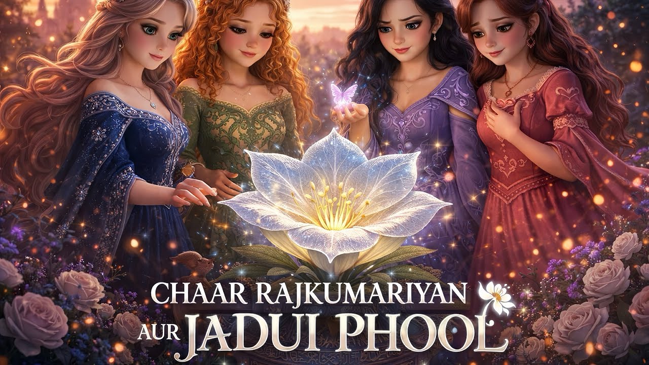 Chaar Rajkumariyan aur Jadui Phool – Shraap Ne Unki Jawani Cheen Li! | Hindi Fairytale