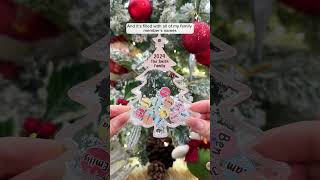 Names On Christmas Tree | Personalized Shaker Ornament