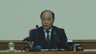 米韓訓練に「壊滅的攻撃」 北朝鮮高官が記者会見