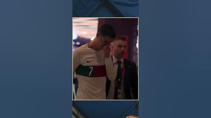 Emotional Cristiano Ronaldo leaves the pitch after Morocco eliminates Portugal #shorts #worldcup