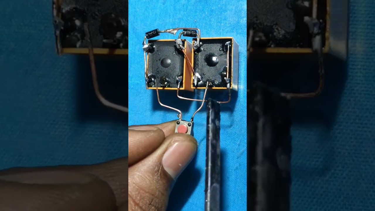 push to on push to off single button oparate circuit