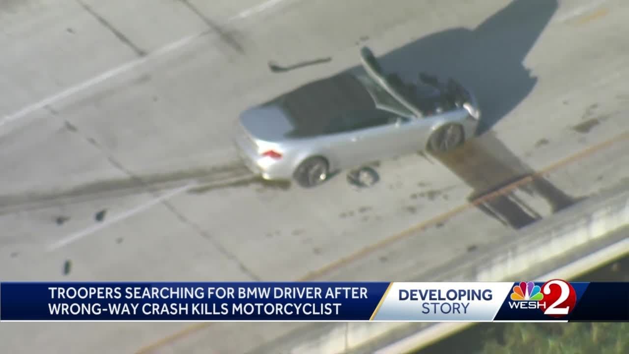 Officials searching for BMW driver after wrong-way crash kills ...