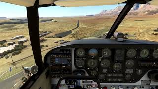 Piper Comanche Landing at Marble Canyon (L41) | Microsoft Flight Simulator (4K)