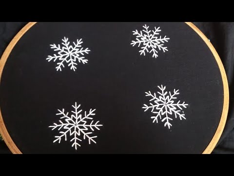 فيديو: كيفية تطريز ندفة الثلج