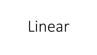 How to Pronounce Linear in British English | English UK Linear