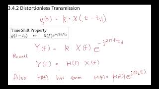 3 - 3.4.2 The Form of a Distortionless Transfer Function
