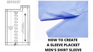 How to Cut and Sew a Sleeve Placket for a Male Shirt.